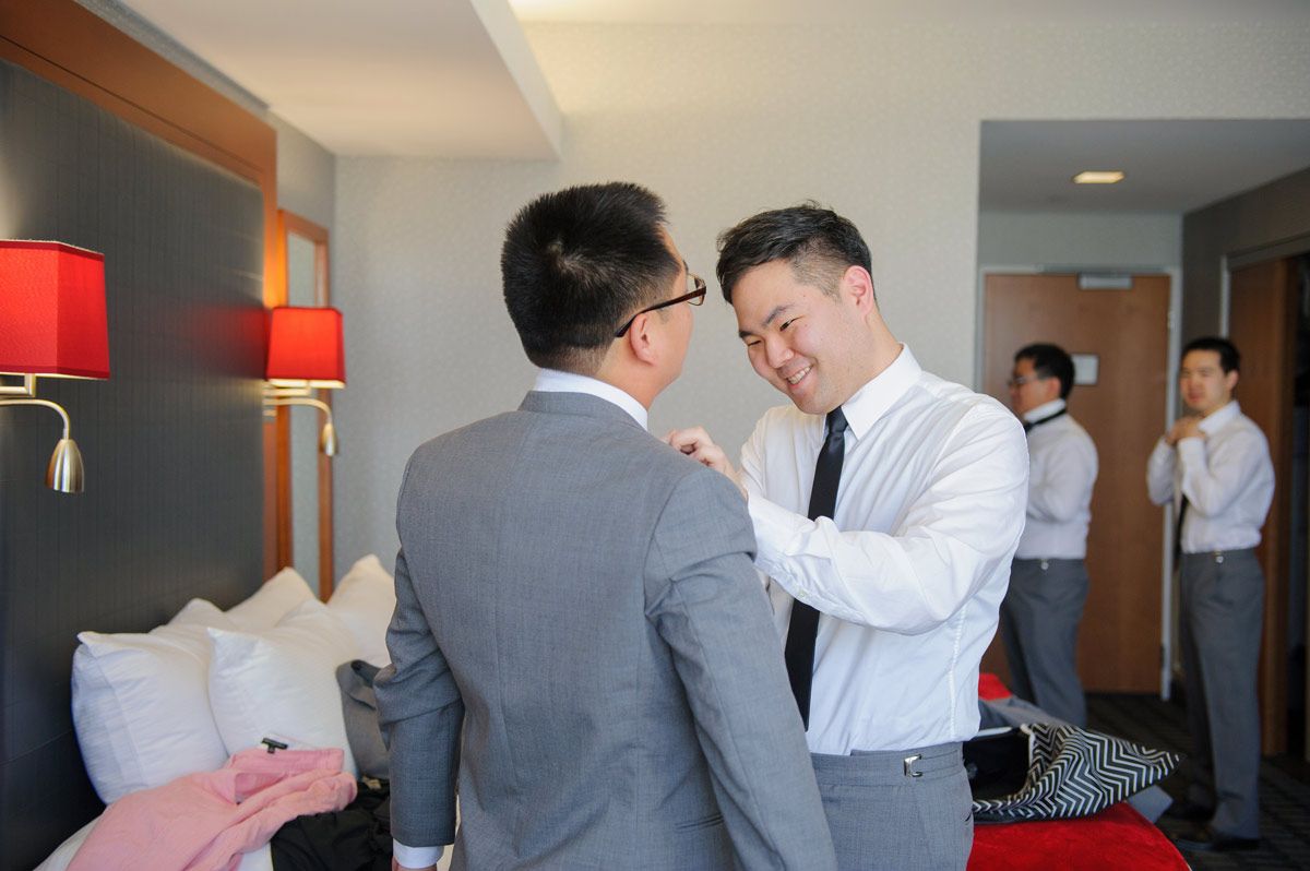 Groom with his groomsmen
