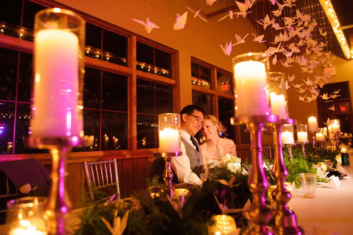 bride and groom at cedar ridge vinery