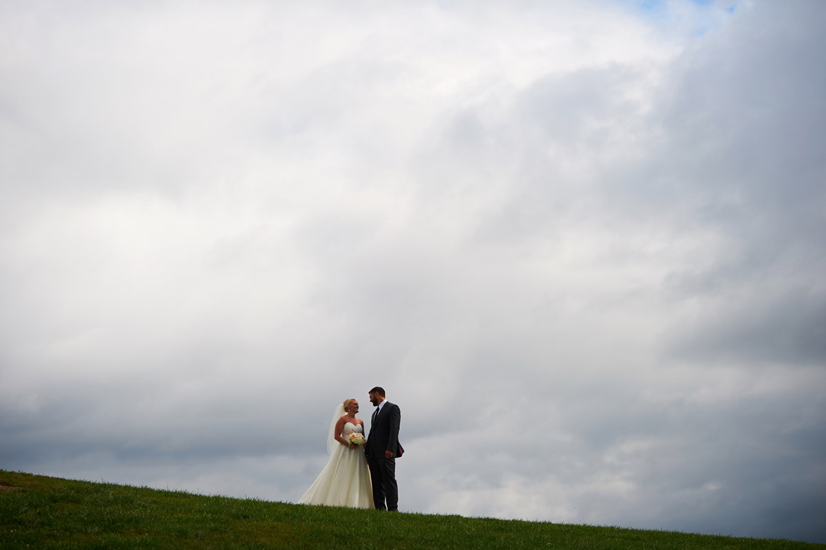 Bride and groom portrait