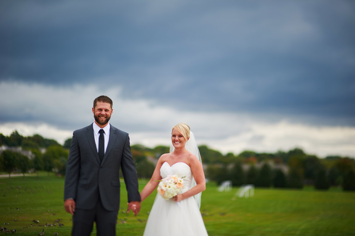 Bride and groom portrait