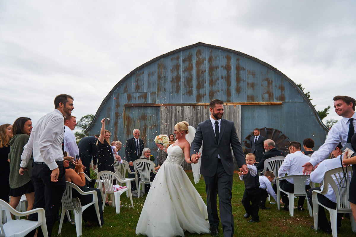 Wedding ceremony recessional